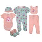 SET D ROPA P BEBES NINAS 7 PZAS 06M
