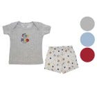 CONJ D/ SHORT P/ BEBES NINOS M/C 0-12M