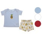 CONJ D/ SHORT P/ BEBES NINOS M/C 0-12M