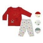 CONJ D/ PIJAMA P/ BEBES NINOS 2PZAS M/L 0-12M