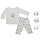 CONJ D/ PIJAMA P/ BEBES NINOS 2PZAS M/L 0-12M