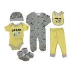 SET D/ ROPA P/ BEBES UNISEX 7 PZAS 0-6M