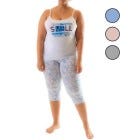 CONJ D/ PIJAMA CAPRI S/M P/ SRAS L-3XL
