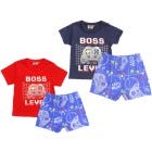 CONJ D/ PIJAMA SHORT P/ NINOS 2-8