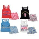 CONJ D/ PIJAMA SHORT S/M P/ NINAS 2-8