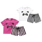 CONJ D/ PIJAMA SHORT P/ NINAS 2-8