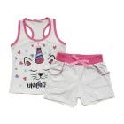 CONJ D/ PIJAMA SHORT P/ NINAS 2-8
