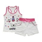 CONJ D/ PIJAMA SHORT P/ NINAS 2-8