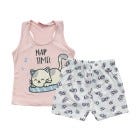 CONJ D/ PIJAMA SHORT P/ NINAS 2-8