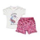CONJ D/ PIJAMA SHORT P/ NINAS 2-8