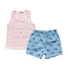 CONJ D/ PIJAMA SHORT P/ NINAS 2-8