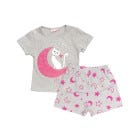 CONJ D/ PIJAMA SHORT P/ NINAS 2-8